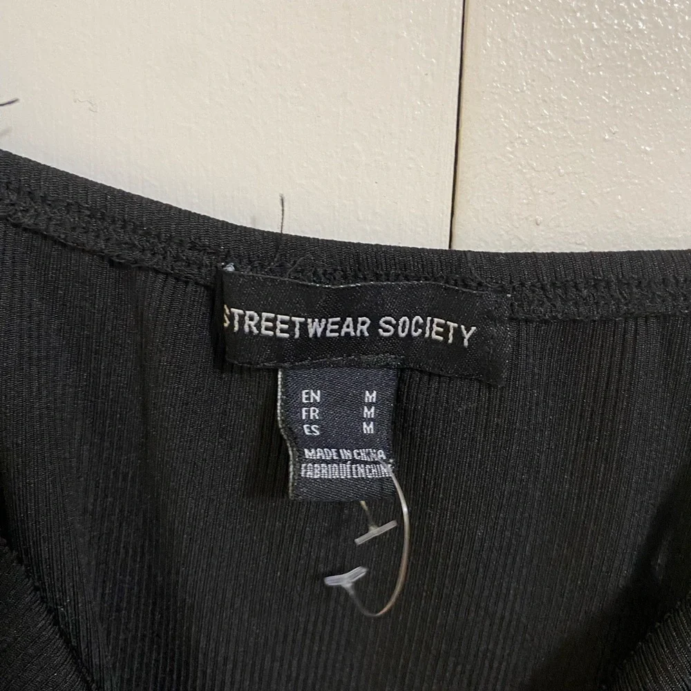 Streetwear Society Black Open Front Dress size M - Picture 4 of 4